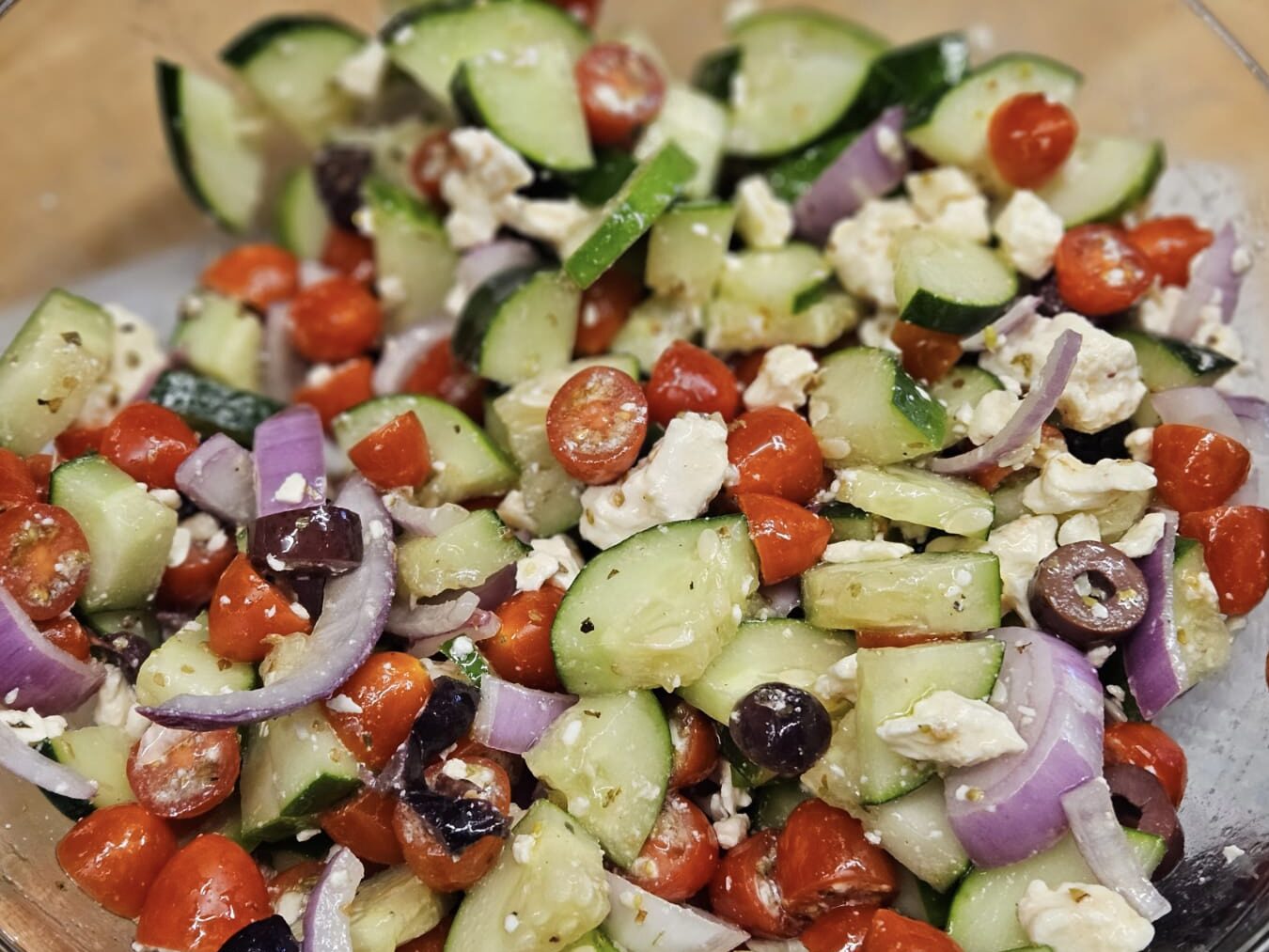 homemade Mediterranean Greek salad